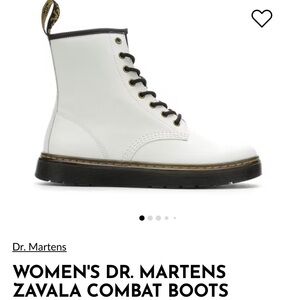Dr. Martens Women's White Combat Boots